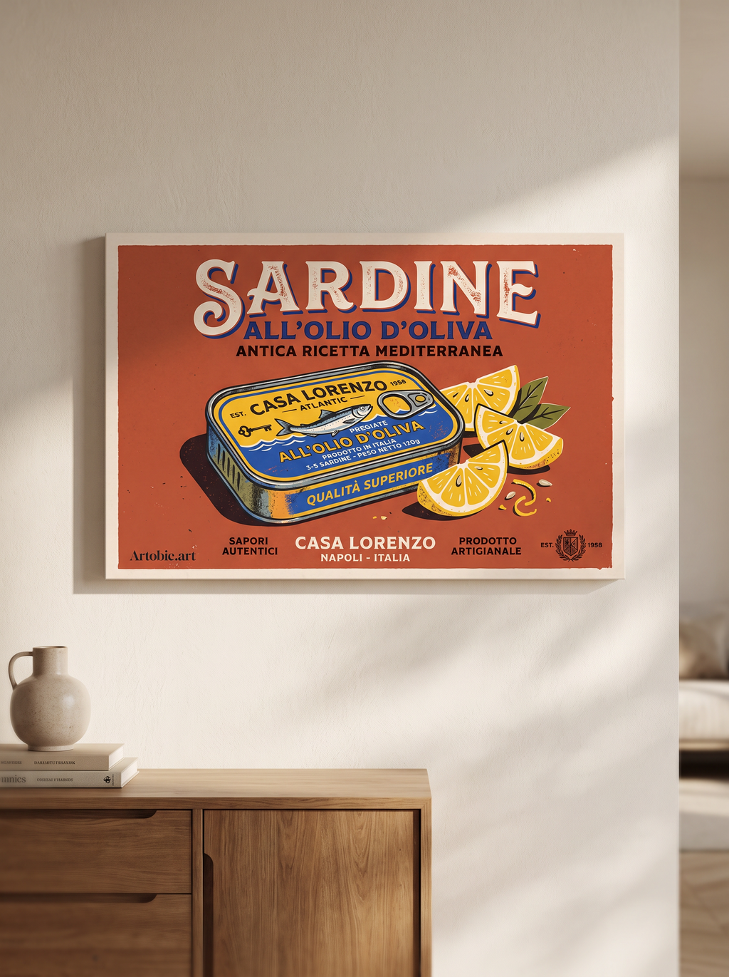 Gourmet Fame — room hanging mockup