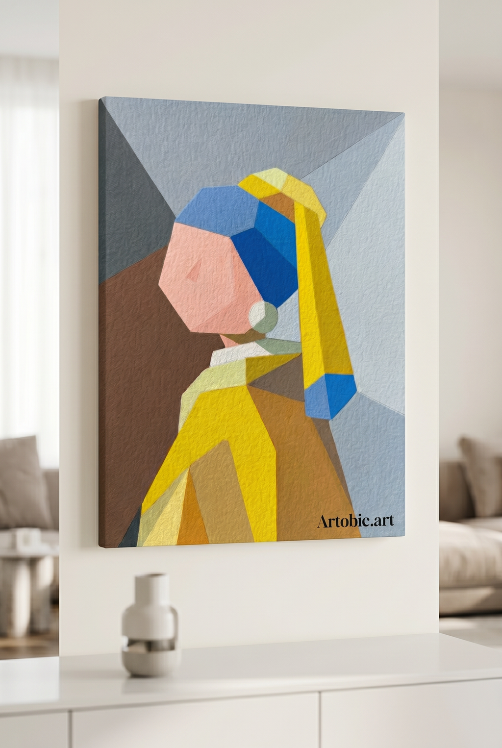Poly Girl with a Pearl Earring